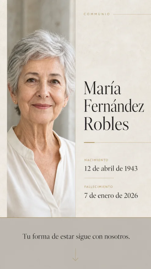 Portada editorial de un memorial familiar